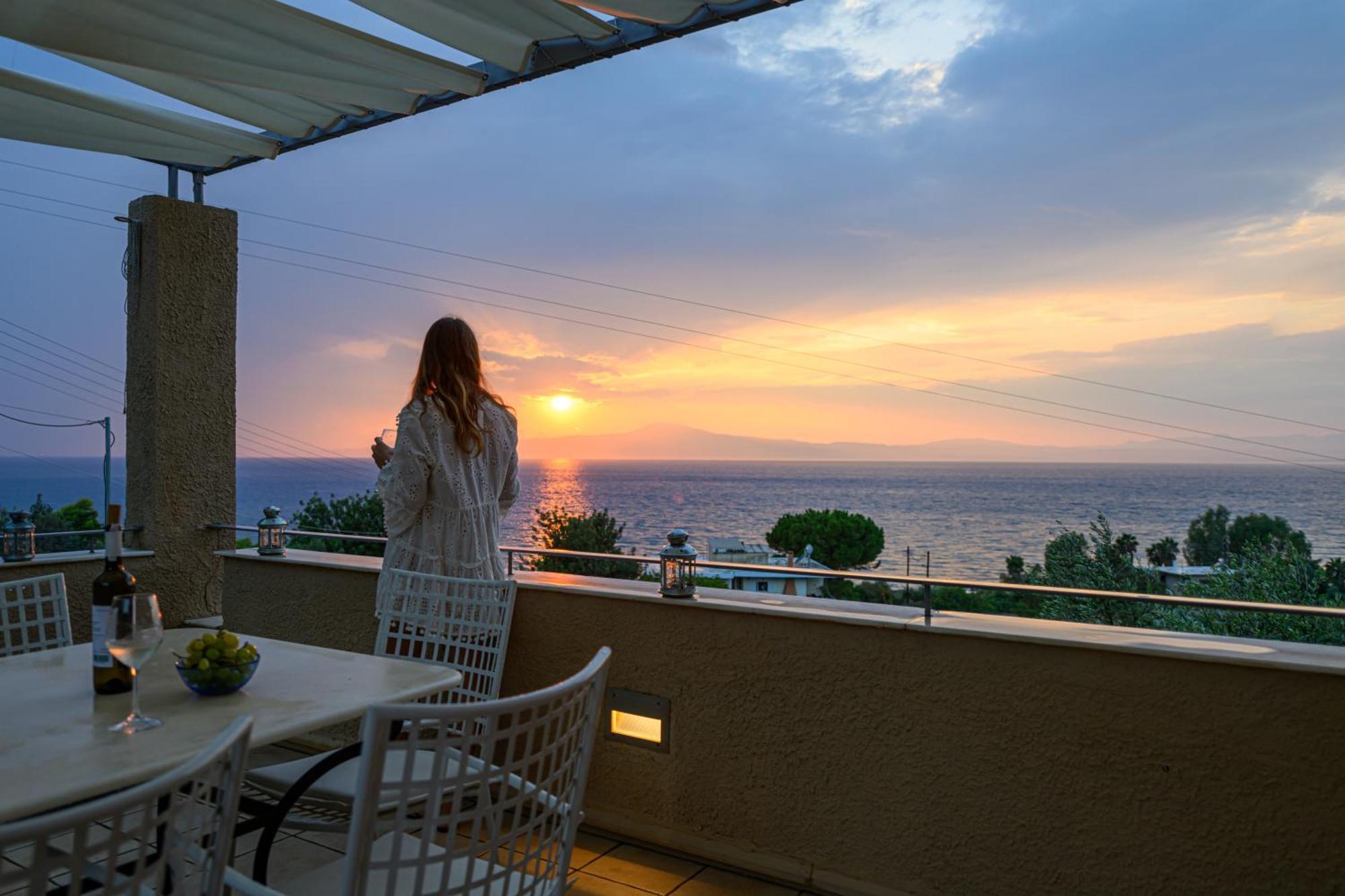 Mani Tower Villa Akrogiali ภายนอก รูปภาพ