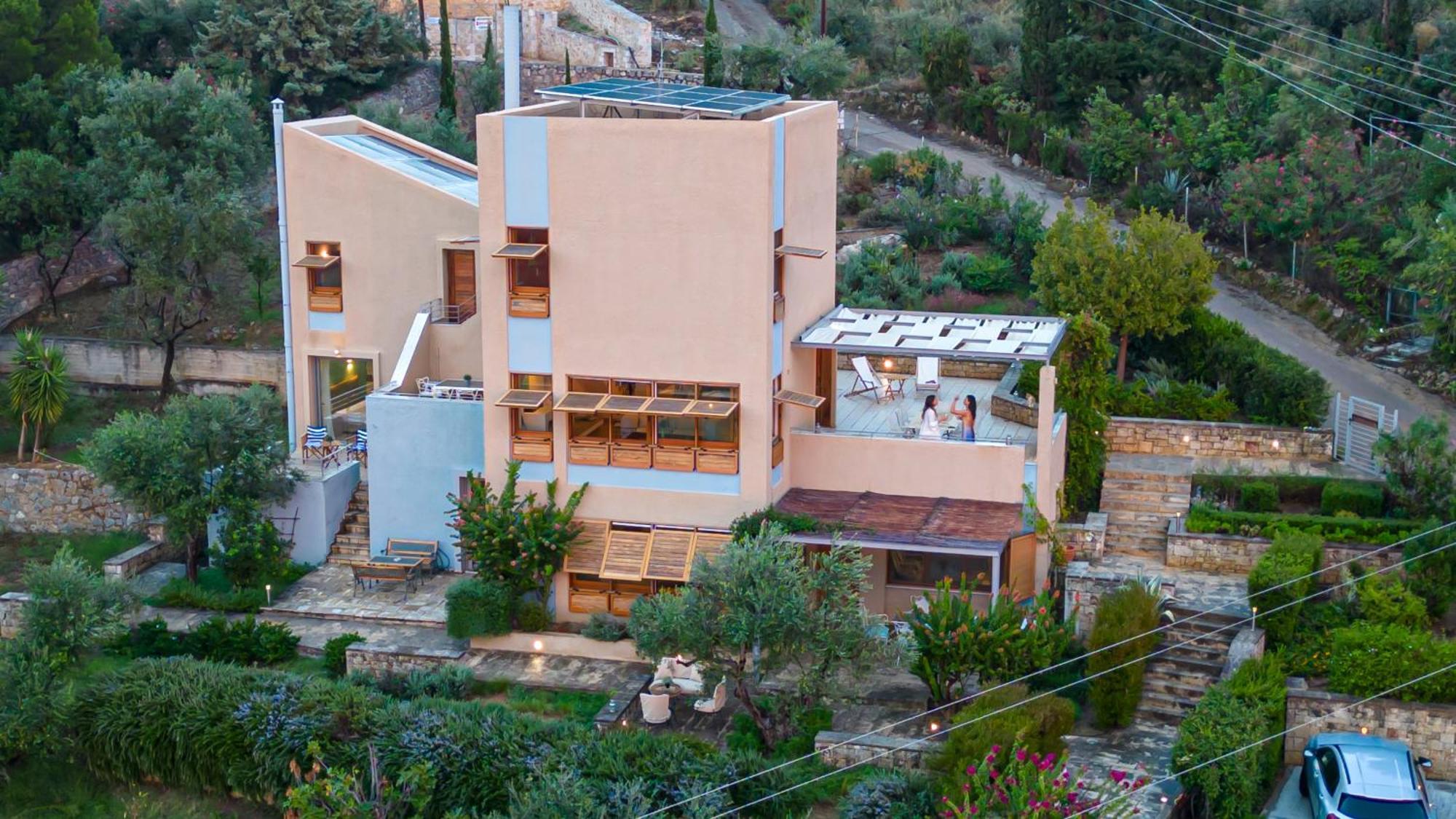 Mani Tower Villa Akrogiali ภายนอก รูปภาพ